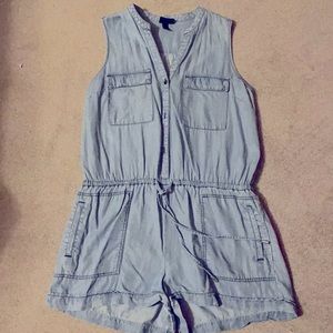 Denim romper